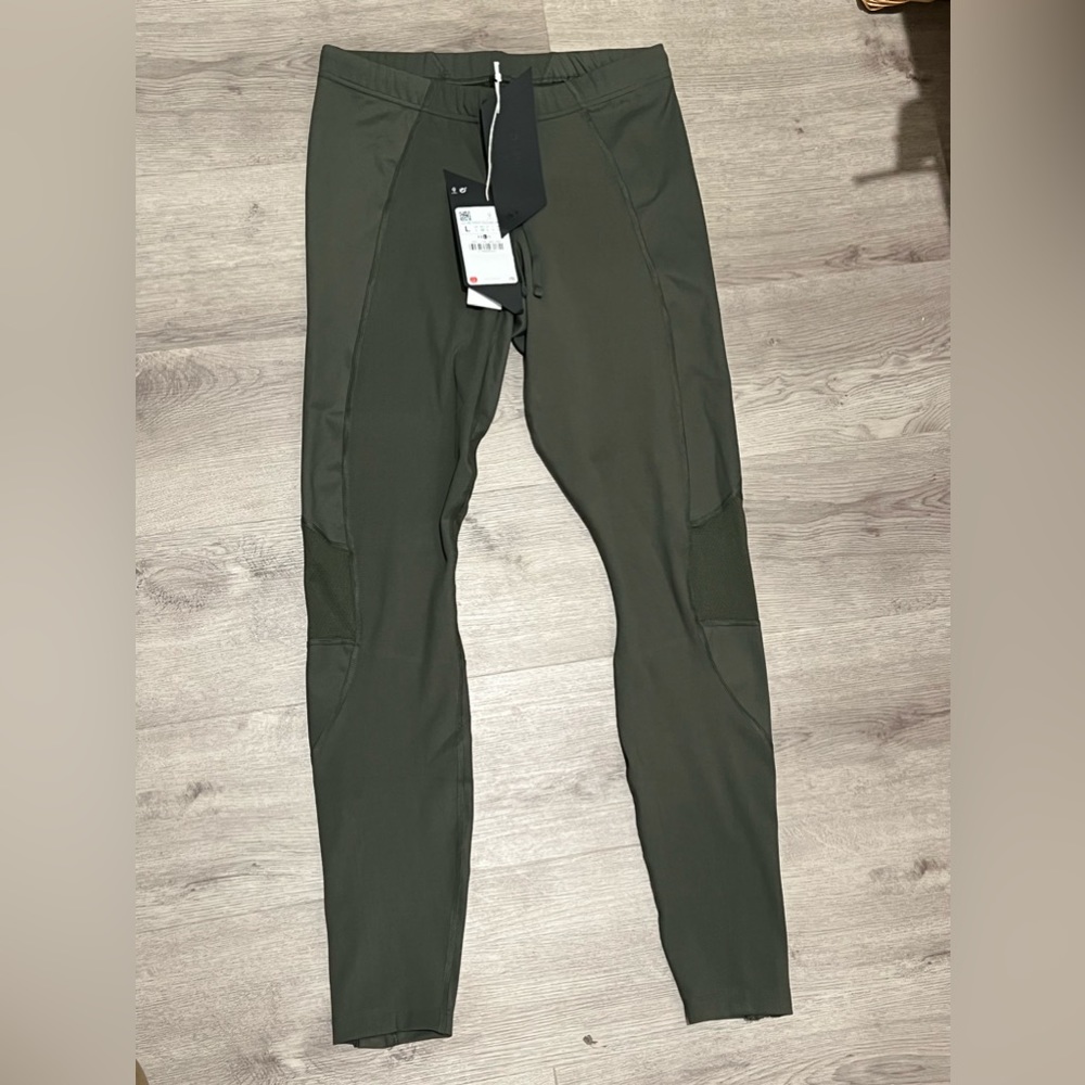 Zara running tights men olive size large